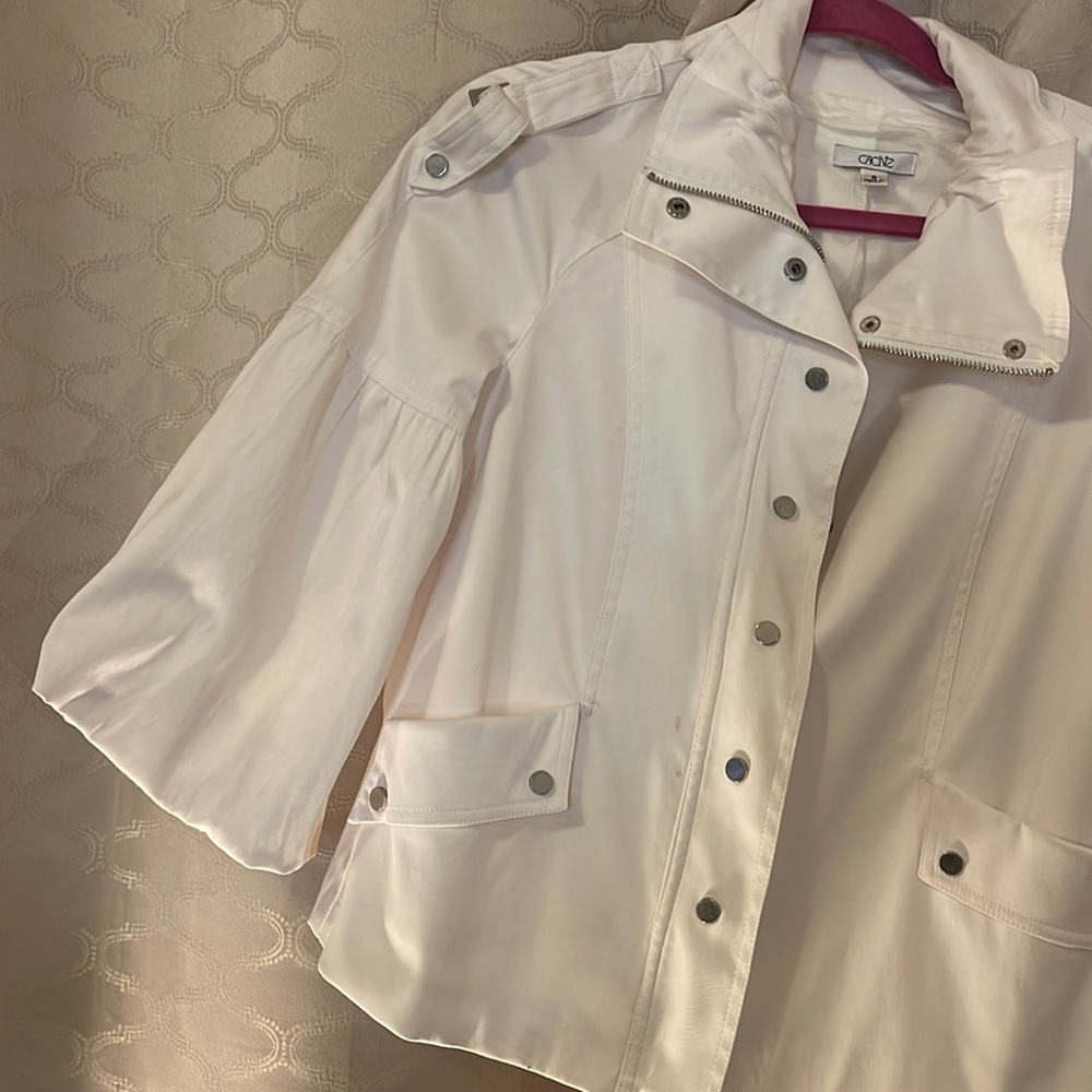 White Cache Blazer Cargo Pants Set - image 8